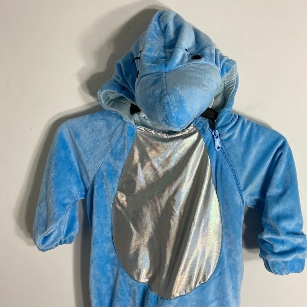 Baby Shark Costume 18 Months Blue Kids Tail Head Hood